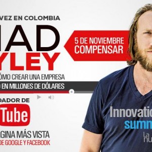 La Historia del Cofundador de YouTube, Chad Hurley en Colombia